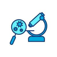 microscope icon. simple,research,laboratory. isolated on white background. vector