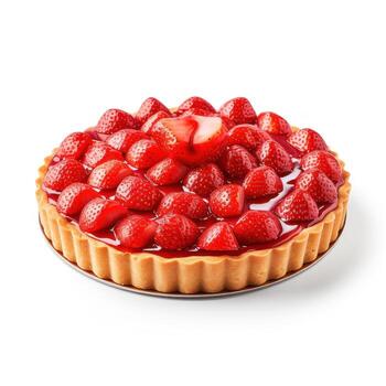 tarta con bayas aislado foto