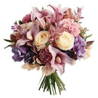 Wedding flower bouquet isolated photo