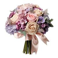 Wedding flower bouquet isolated photo