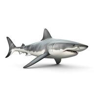 Angry shark isolated photo