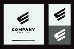 geometric letter s logo design, black colored vector