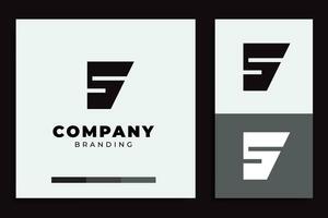 geometric letter s logo design, black colored vector