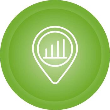 ubicación analítica vector icono