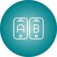 A B Testing Vector Icon
