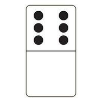 domino card icon logo vector design