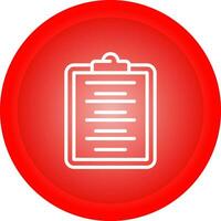 Writing Pad Vector Icon