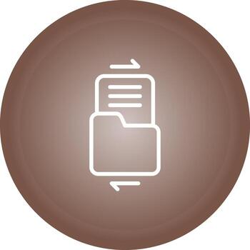 icono de vector de intercambio de archivos