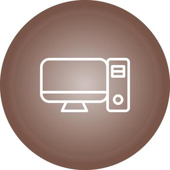 Desktop Computer Vector Icon