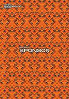 Vector Background Orange Ethnic Geometric for Sport Jersey Sublimation Pattern Texture