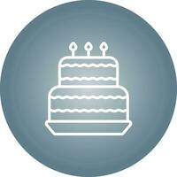 Birthday cake Vector Icon