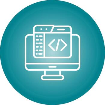 código editor vector icono