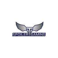 Eagle Spoiler Gaming logo for gamers vector