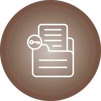 Document Unlock Vector Icon