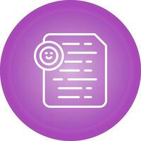 Document Insert Emoji Vector Icon