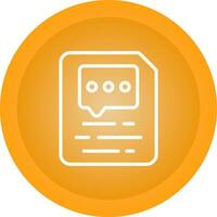 Document Insert Comment Vector Icon