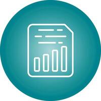 Document Insert Chart Vector Icon