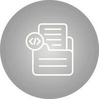 Document Insert Code Vector Icon