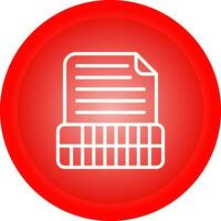 Document Insert Table Vector Icon