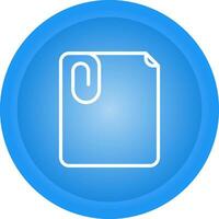 Paperclip with paper Vector Icon