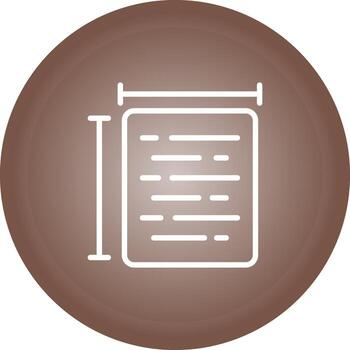 Document Size Vector Icon
