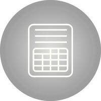 Spreadsheet Vector Icon