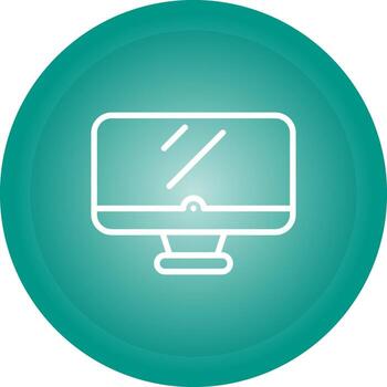 Desktop computer Vector Icon