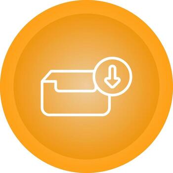 Inbox with arrow Vector Icon