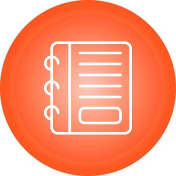 Notepad Vector Icon