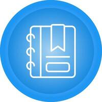 Writing pad with bookmark Vector Icon