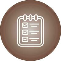 Memo pad with checklist Vector Icon