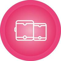 Tablet with smartphone Vector Icon
