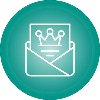 icono de vector de carta