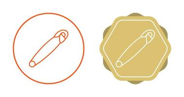 Safety Pin Vector Icon