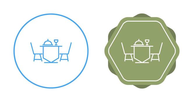 Dinner Table Vector Icon