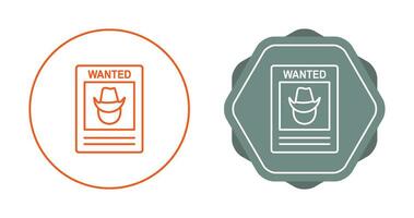 Wanted Poster Vector Icon