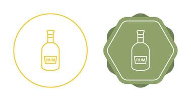 Bottle of Rum Vector Icon