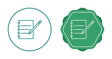 Notebook and Pen Vector Icon