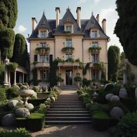 Chateau de Villandry in Loire Valley, photo