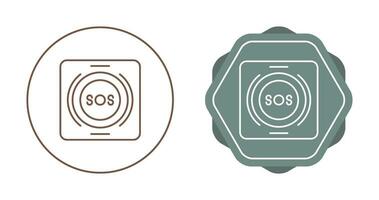Emergency Button Vector Icon