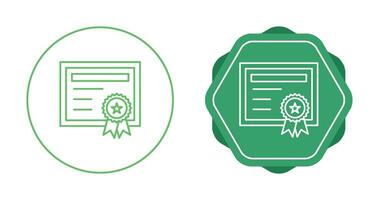 Certificate Vector Icon