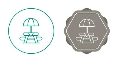 Picnic Table Vector Icon