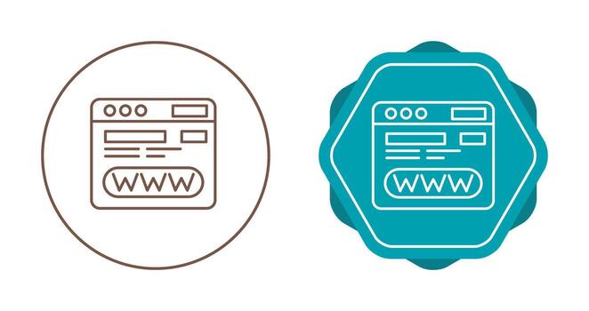 icono de vector de navegador