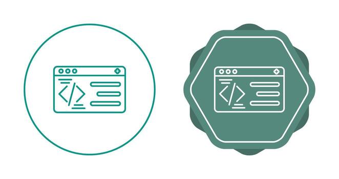 icono de vector de programación
