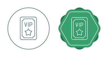 icono de vector de pase vip