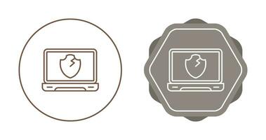 Broken Shield Vector Icon