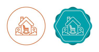 Retirement Home Vector Icon