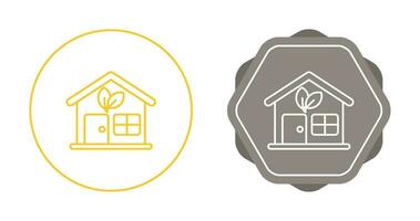 Eco House Vector Icon