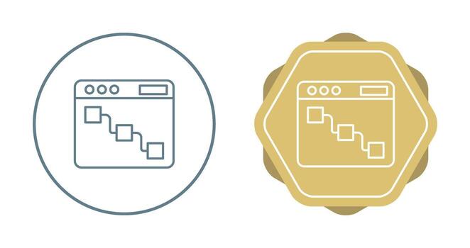 icono de vector de secuencia