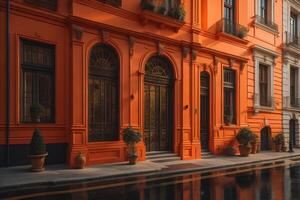 Old building in Istanbul, Turkey. View from the water. photo